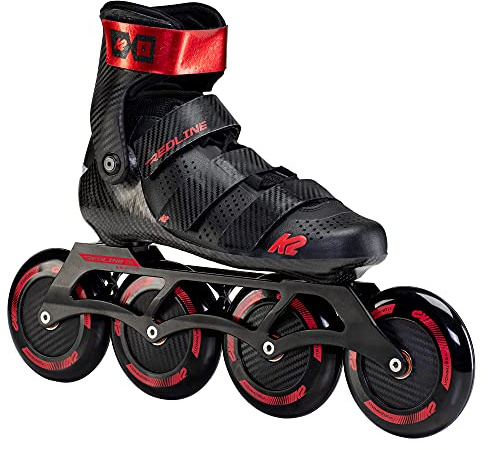 K2 Skates Unisex Inline Skates Redline 110, Black - red, 30F0195.1.1.090