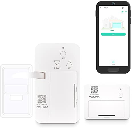YoLink 1/4 Mile World's Longest Range Smart Wireless Garage Door Opener, App Control, Compatible with Alexa IFTTT, YoLink Hub Required