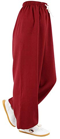 Generic Tai Chi Hose Herren Damen Kampfsporthose Baumwolle Kung Fu Hose Laternenhose DS (D XXL)