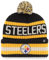 '47 NFL Pittsburgh Steelers Unisex Bering Bobble Winter Hat, Team Logo, Farbe Schwarz