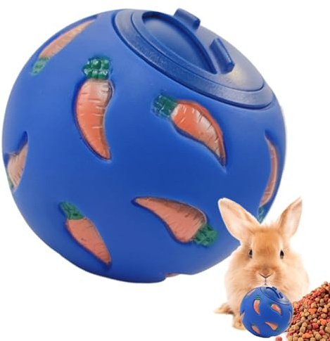 Genérico Pelota Snack Conejo, Bola De Aperitivos para Roedores, Pelota Snacks para Pequeños Mamíferos, De Dispensación De Alimentos Interactivos para Conejos, Conejillos De Indias Y Erizos