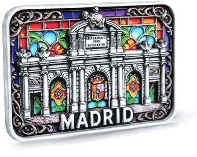 BDM - Iman de Madrid, iman Nevera madrileño, Puerta de Alcala, Oso y madroño, Cibeles, Metro de Madrid, Gran Via, monumentos - Modelo 1