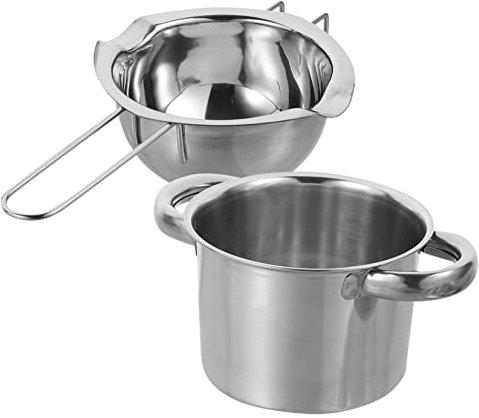 CRILSTYLEO Bagnomaria in Acciaio Inossidabile Pentola Per Sciogliere Burro E Cioccolato Ciotola Per Dolci E Formaggio Utensile Da Cucina Pratico