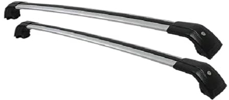 Para VW Para Sharan MPV De 5 Puertas 2010-2022 Barras Laterales Aleación Aluminio Rieles Transversales Portaequipajes Portaequipajes Rieles Transversales(Sliver black)