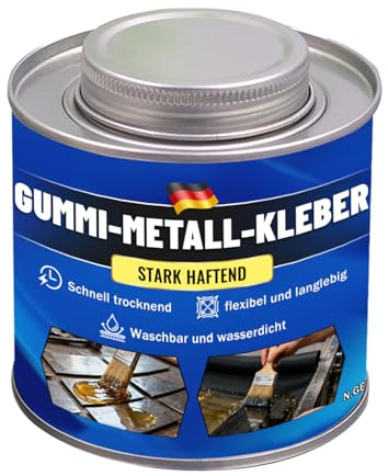 230g Klebstoff für Gummimatten, Kontaktklebstoff,Gummi-Metall-Klebstoff, Extrem Starker Alleskleber für Leder, Filz, Dämmmaterialien, Textilien, Holz Dauerelastisch Haftstark und Schnellhärtend