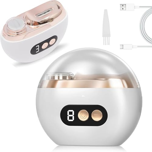 Coupe-ongles électrique 3 en 1 - Lime à ongles électrique automatique avec lumière LED - 3 vitesses - Ultra silencieux - Pour bébés, enfants, adultes et personnes âgées (C)