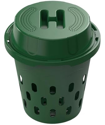Compostador para Granja de lombrices: Equipo para Exteriores con Tapa, contenedor de abono para lombrices para Exteriores, vermicompostaje | para Patio Trasero, Parque, Cama elevada, vivero, g
