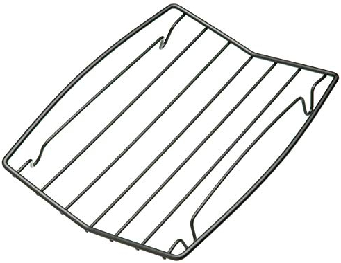 MasterClass – Rejilla de Horno Antiadherente en Forma de V, Acero de Carbono, Color Plata, 26 x 20 cm