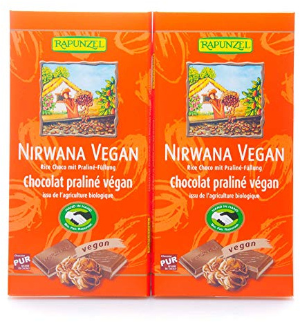 Nirwana Vegan Schokolade mit Praliné-Füllung HIH