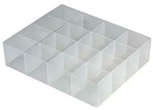 16 Large Compartment Storage Tray for Really Useful Boxes 28 x 22 x 6.5 cm
