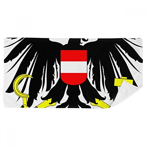 DIYthinker Österreich National Emblem Land Badetuch weichen Waschlap Kulli Waschlap Kulli 35X70Cm 35 x 70cm Mehrfarbig