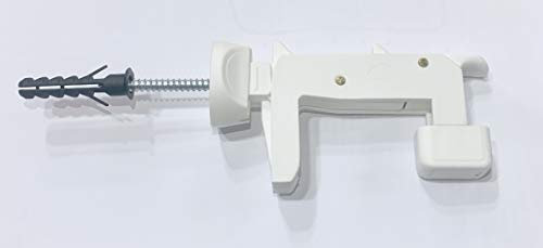 FERMA BLOCCA PERSIANE BIANCO FINESTRA INFISSI REGOLABILE AUTOMATICO VITE TASSELLO