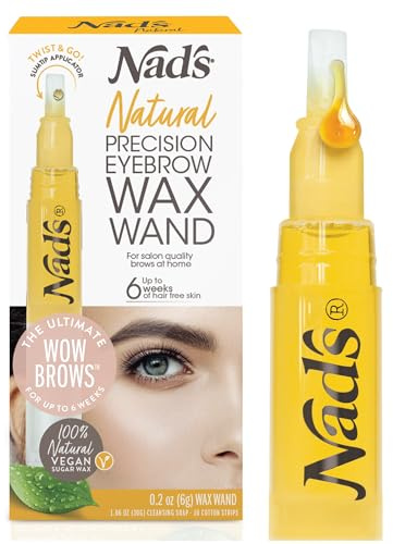 Nad's Eyebrow Shaper Wax Kit - Natural All Skin Types - Eyebrow Facial Hair Removal For Women