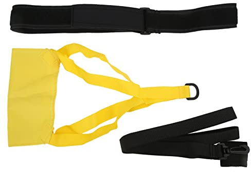 Swim Tether, Swimming Resistance Belt, Swimming Parachute for Speed Training, Swim Resistance Belt Swimming Strength Training Belt for Children Adults with 360° Rotating Quick Release Buckle