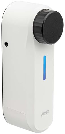 int_PASS de AYR, Smart Lock para puerta de entrada. Made in SPAIN. Acceso seguro y remoto sin llaves. Auto instalación. Cerradura electrónica acabado blanco mate.