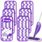 Reusable Mop Pads Refills for Flash Powermop - Microfiber Mop Replacement Pads for Swiffer Wet Jet Spray Mop, Dry Wet Pads Refills for Swiffer Mop, Washable Spray Mop Heads for Floor Cleaning, 6 Pack