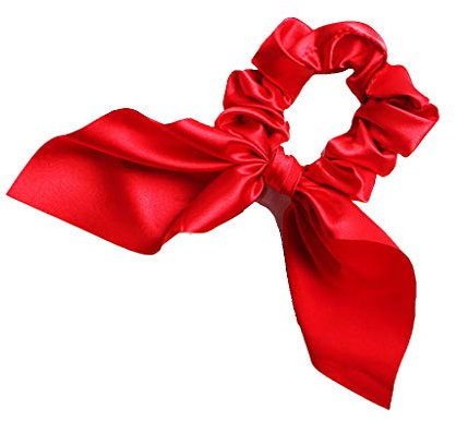 WYLZLKX Elastico per intestino grande, da donna, tinta unita, stile vintage, colore: rosso brillante