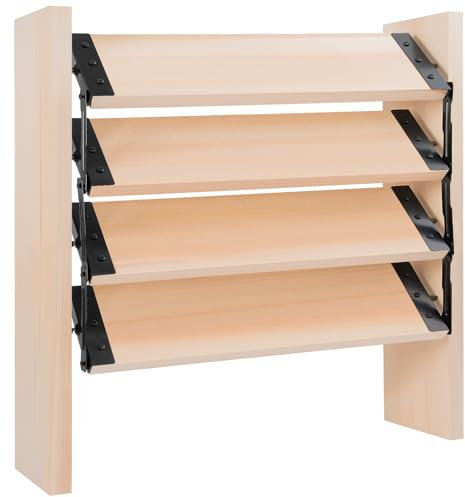 AKOZLIN Louvers Hardware Kit for Blinds and Shutters with Complete Fitting Kit Up to 11 Boards Louver (48''),Black