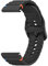 ZGCE Uhrenarmband 22mm 20mm, Silikon Uhrenarmbänder für Damen Herren, Atmungsaktives Wasserdichtes Wellenförmiges Armband, Ersatzarmband mit Schnellverschluss, (20mm Schwarz)