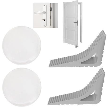 Set di 4 fermaporta per finestra, fermaporta in ventilazione, fermaporta e fermaporta per finestra, perfetto come tappo per finestra, senza necessità di fori o colla