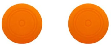 Lot de 2 capuchons de joystick en silicone pour Nintendo Switch 2 (2025) - Pour manette Switch 2 - Orange