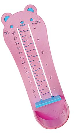 WJnflQN Appareils de mesure de taille de chaussures | Tableau des tailles de chaussures de bébé | Affichage à double échelle, jauge précise avec base antidérapante, joli outil de mesure pour le suivi