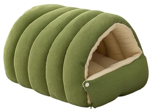 Cama para Gatos Cueva Casa para Gatos Suave y cálida extraíble y Lavable para Mascotas pequeñas de Interior de Menos de 4 kg Cama Casa Cueva Camas para de Interior Nido para .-