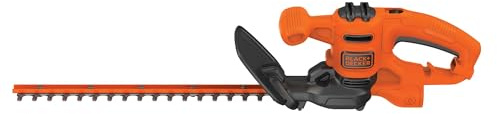 BLACK+DECKER Electric Hedge Trimmer, 17-Inch Corded 3.2 Amp, Dual Action, Reduced Vibration, Cleaner Cut, Lightweight, 3800 Cuts per Min (BEHT150)