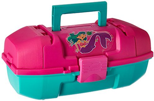 Plano Youth Mermaid Tackle Box Geformte Geräteaufbewahrung, Türkis/Rosa, Einheitsgröße