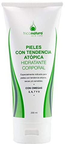 Crema especial pieles atopicas Rosa Mosqueta, aceite de Argan y Onagra. Para pieles secas y sensibles Omegas 3, 6, 7 y 9.Para bebés y adultos, eccemas, dermatitis atópicas y psoriasis 200ml