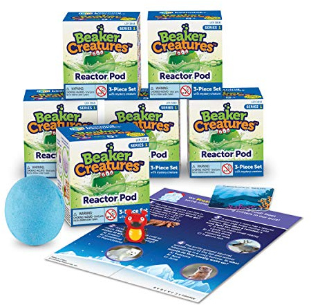 Learning Resources Beaker Creatures Reactor Pods,Series 1, STEM Certified Science Toy, Fun Experiments For Kids , 6 Pack, Ages 5+