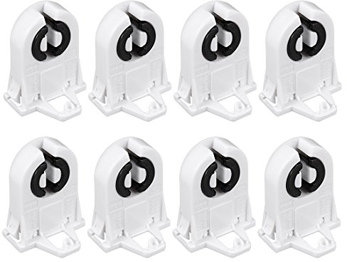 sourcing map 8Pcs T8 Leuchtstofflampe Halter G13 Sockel Non-Shunted Tombstone Lampenfassung AC 500V 2A für LED Leuchtstoffröhre