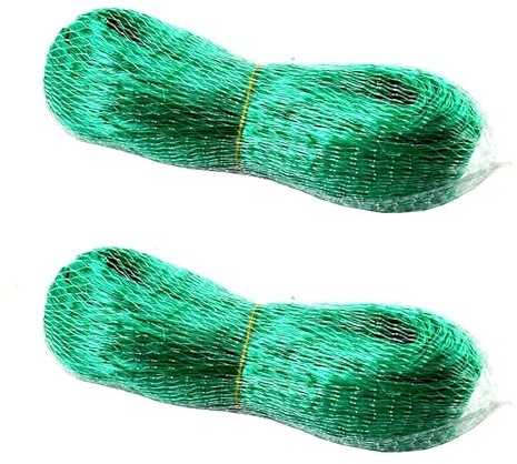 2er Set Vogelschutznetz Engmaschig Vogelnetz 4 x 5 m Maschenweite 20x20 mm Teichnetz Gartennetz Laubnetz Laubschutznetz Pflanzenschutznetz