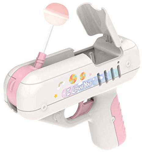 Eeauytr Lollipop Gun Candy Gun Toy, Pistola eléctrica para piruletas con sonido y luz, pistolas creativas para la conservación de piruletas, regalos para niños y niñas (piruletas no incluidas)