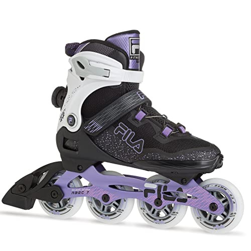 FILA Legacy QF Lady Women Inline Skates – 84mm Wheels, ABEC 7 Bearings, High Cuff and Aluminum Frame - Recreational and Fitness Skates - Ladies 7