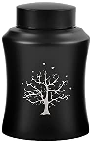 perfk Urne funéraire pour Animaux de Compagnie Urne commémorative en Acier Inoxydable Urne funéraire Bocal Souvenirs Urnes de Cendres de Chien Urne pour, Grand