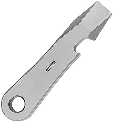 Hamans Mini pied-de-biche multifonction en titane EDC avec décapsuleur, porte-clés, poche