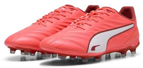 Puma King PRO Fg/AG, Scarpe da Calcio Unisex - Adulto, Glowing Red Puma White Red Fire, 46.5 EU