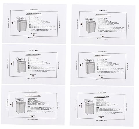 Tofficu 8st Professionelles Aktenvernichteröl Ölpapier Schmierölpaket