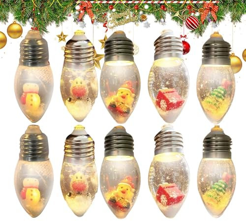 Luci di Natale vintage | Luci a LED vintage per albero di Natale | Stringa di luci natalizie impermeabili per decorazioni vintage | Luci vintage di Natale per la decorazione del giardino di casa A