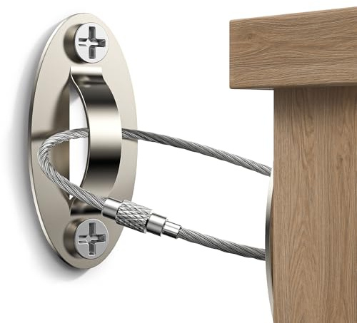 8 Stück Kippsicherung Möbel Set für Babysicherung, Anti-Tip Möbelgurte Ankergurte Kit für Kommode, Schreibtisch, Kleiderschrank