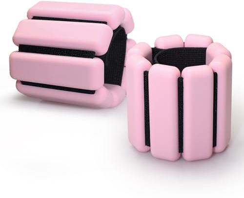 2 piezas de pesas ajustables para muñeca y tobillo de muñeca para tobillo, Pulsera Ajustable, Pulsera de Fitness para yoga, pilates, correr, natación y entrenamiento de fuerza