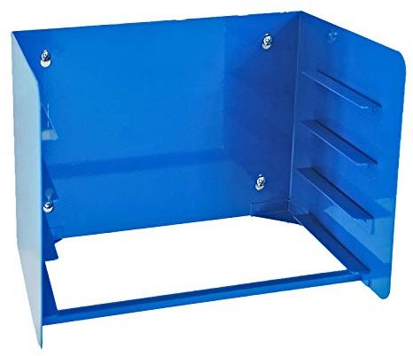 ADB Lochwand Wandhalter Kleinteilemagazin für 4 Sortimentskästen Stahlblechkästen (RAL 5015) 343x270x270 mm