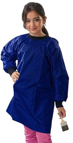 ND Sports School Kids Craft Time Art Class Protective Wipe Clean Smock Apron