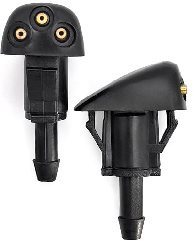 Click&Fit Ugelli lavavetri compatibili con Hyundai Tucson 2005-2015, Elantra 90-14, Santa Fe 2001-2015, Sonata, Kia Sportage 2005-2010 - Ricambio per tergicristalli, confezione da 2