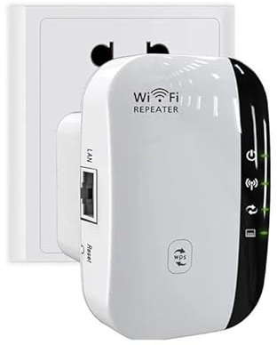 Generico Ripetitore WiFi FOYU 300Mbps 2.4GHz con pulsante WPS e porta LAN wireless, per estendere la rete domestica e d'ufficio., FO-6006