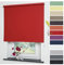 Liedeco® Rollo, Fenster Rollo, Kettenzug-Rollo / 102 x 180 cm (Breite x Höhe), rot/Verdunkelnd, Abdunkelnd, Blickdicht/viele Farben, Größen und Typen/Breiten 60-200 cm/Variable Montage möglich