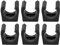 Billard Halter, 6pcs Kunststoff Snooker Queue Lokalisierung Clip für Billard Queue-Sticks