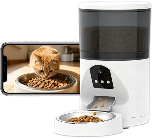 ANTELINK Distributore Automatico Cibo WiFi per Gatti e Cani 6L