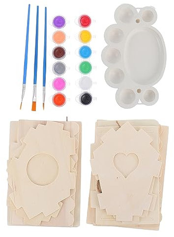 Warmhm 10pièces Kit De Bricolage Pour Maison Oiseaux Ensemble De Peinture Pour Garçon Fille Avec Nichoirs Peinture Pinceaux Et Palette Activité Manuelle Pour Décorer